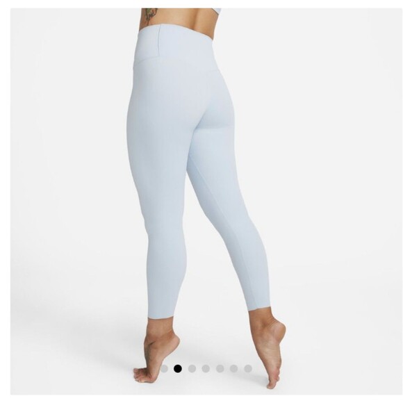 Women's Nike Gentle Support High Rise 7/8 Leggings Light Blue Small NWOT - Picture 2 of 7